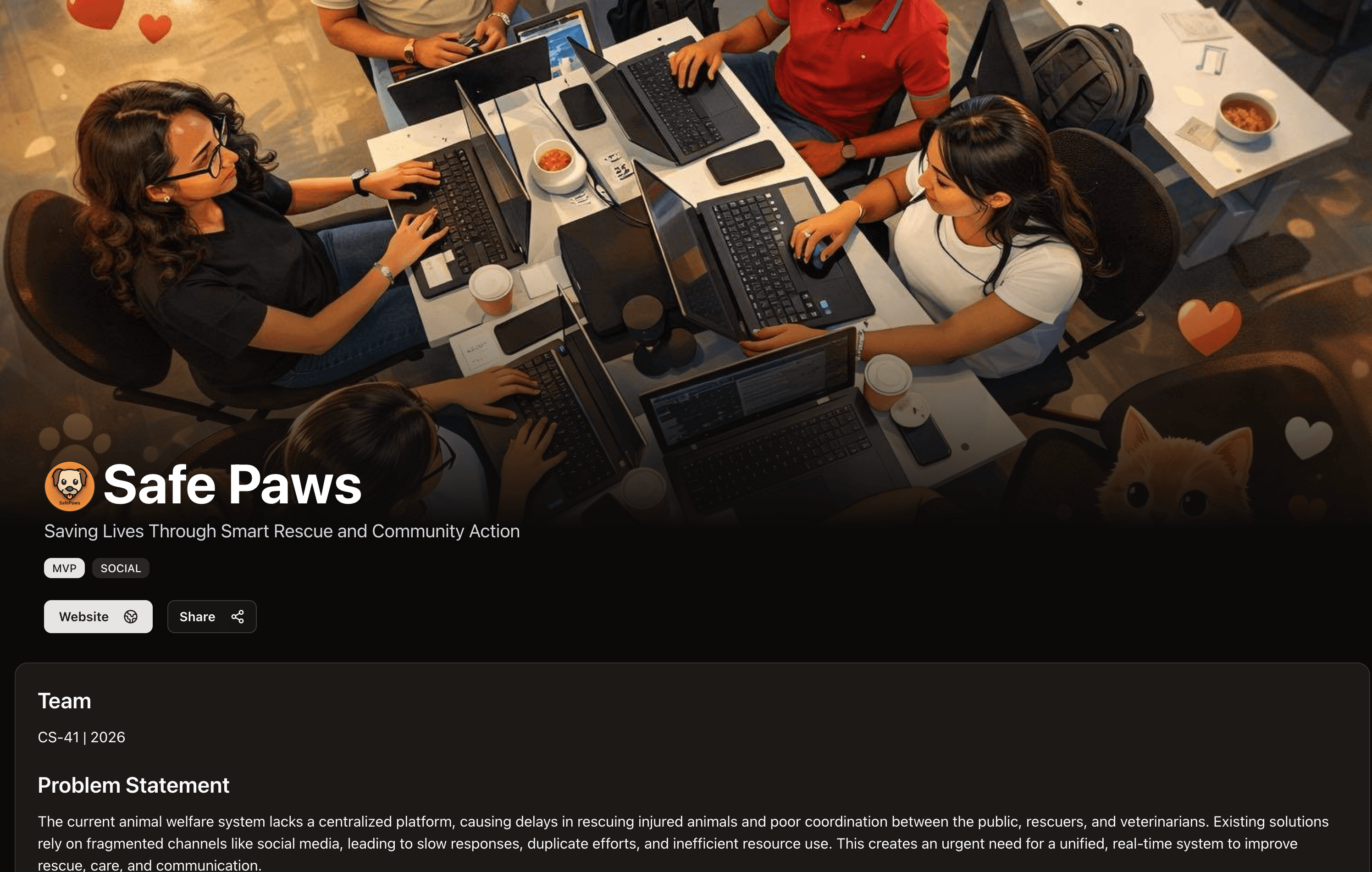 SafePaws project preview